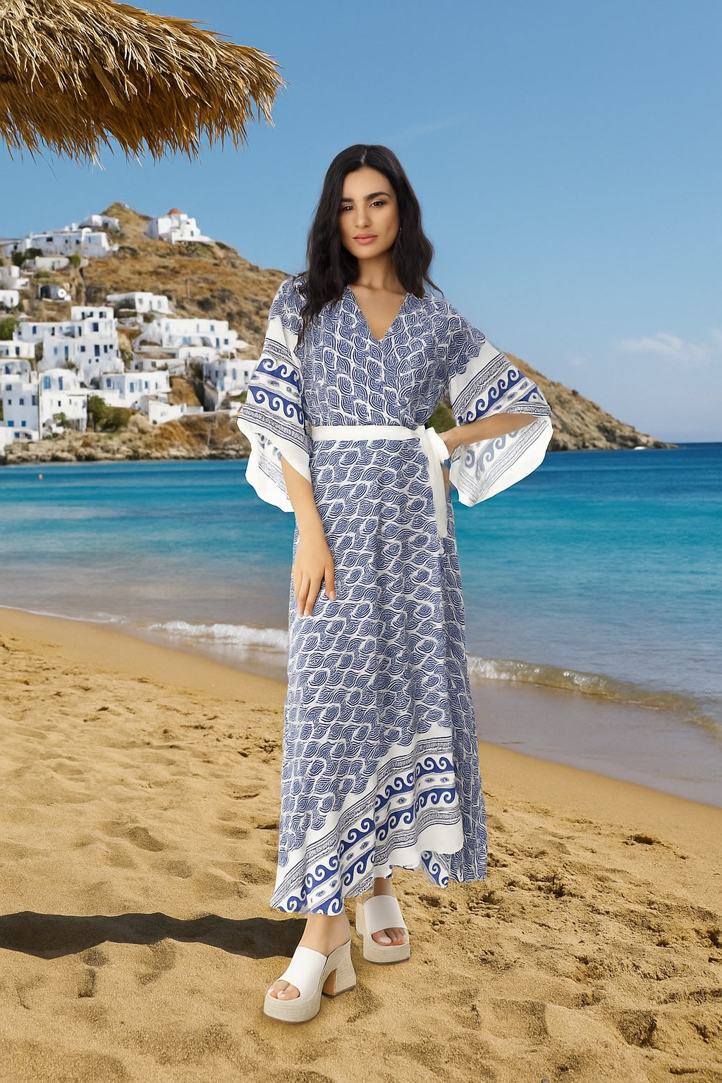 Aegean Breeze Maxi Dress – Greek-Inspired Summer Elegance