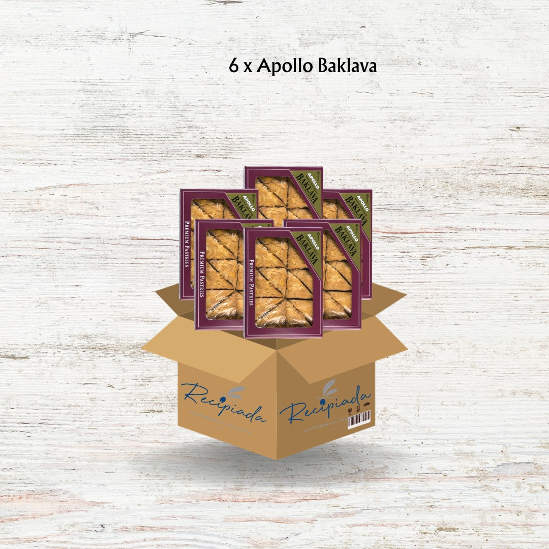 Apollo Baklava 22oz Bulk 6-Pack - Save $$$ on Authentic Sweetness!
