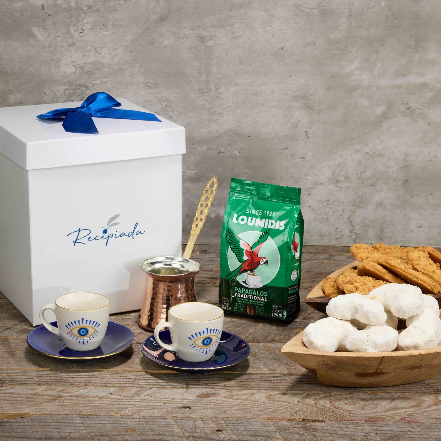 Authentic Greek Coffee Set: Indulge in the Flavors of Greece