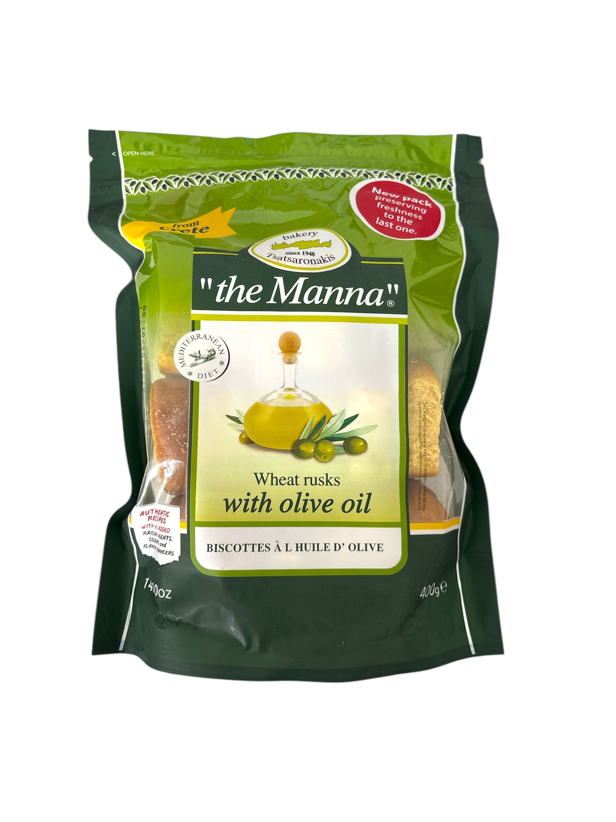 Manna Rusks with Olive Oil Kithiron 400 g