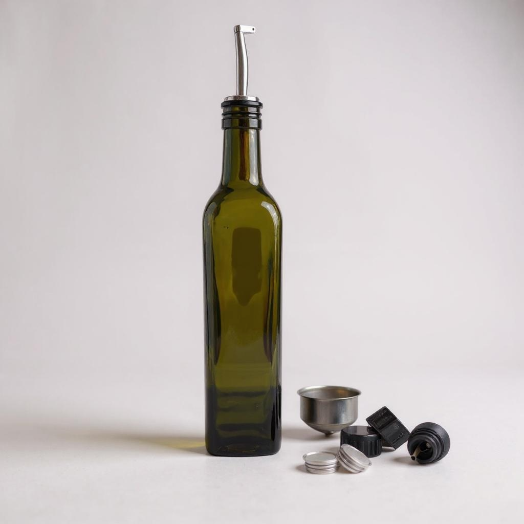 Olive Oil Dispenser Bottle 16.9 oz with Accessorie