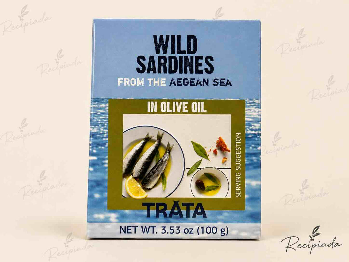 Trata Wild Sardines in Olive Oil – Aegean Sea (100g)