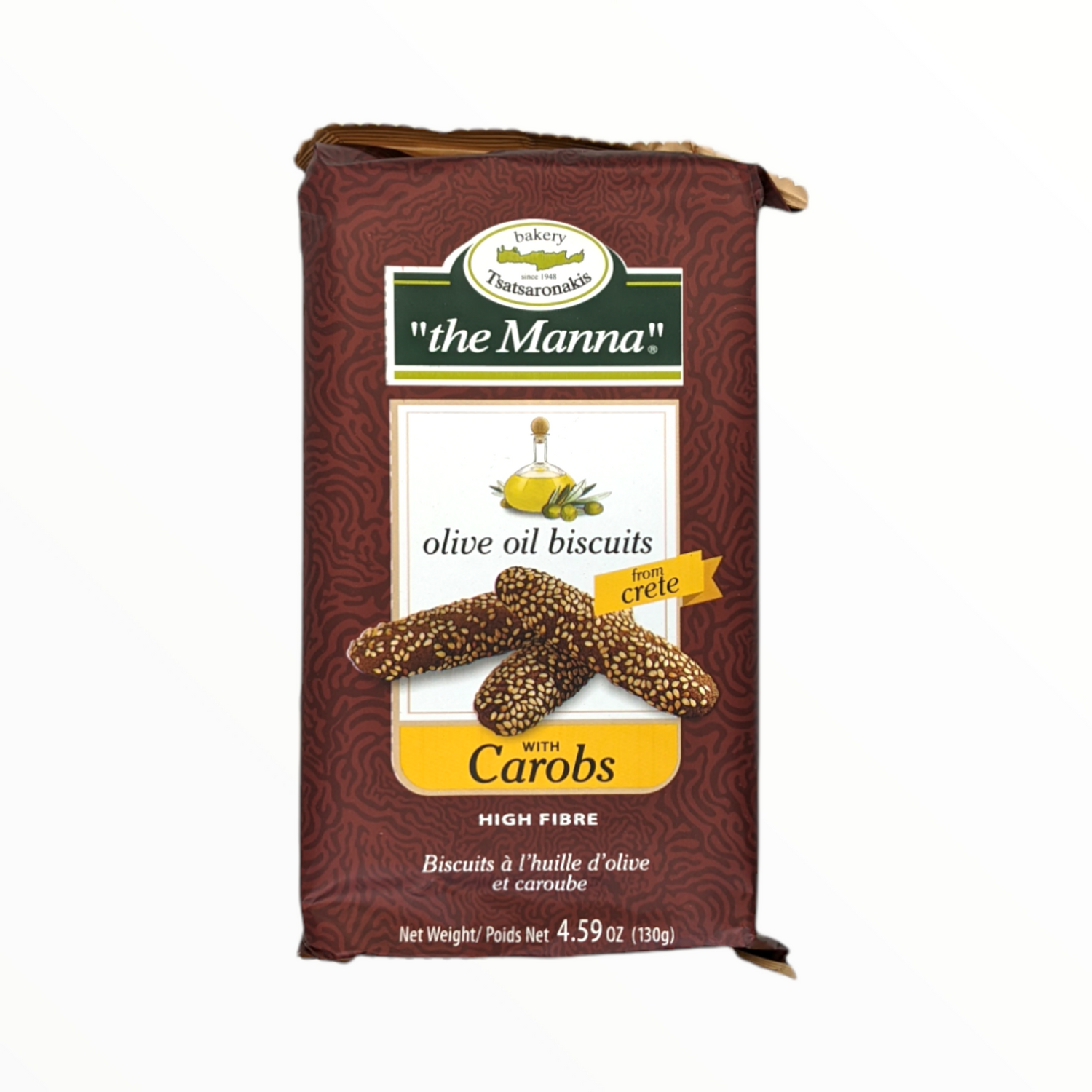 Olive oil cookies with carob