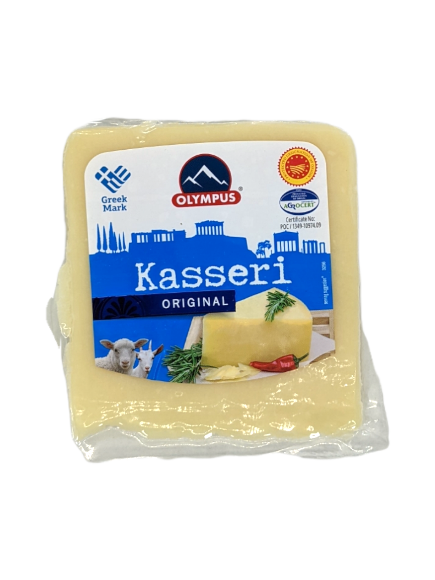 Olympos Kasseri Cheese 6.17oz - Pack of 7