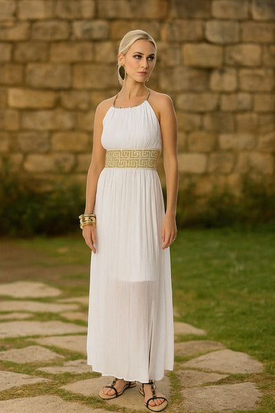 crochet maxi dress beach Coconut Crush Off White Color:Cream/Navy Crafted in sheer lace VENDOR COLOR-GREEN FLORAL ALYCE Paris 35579 AQUA