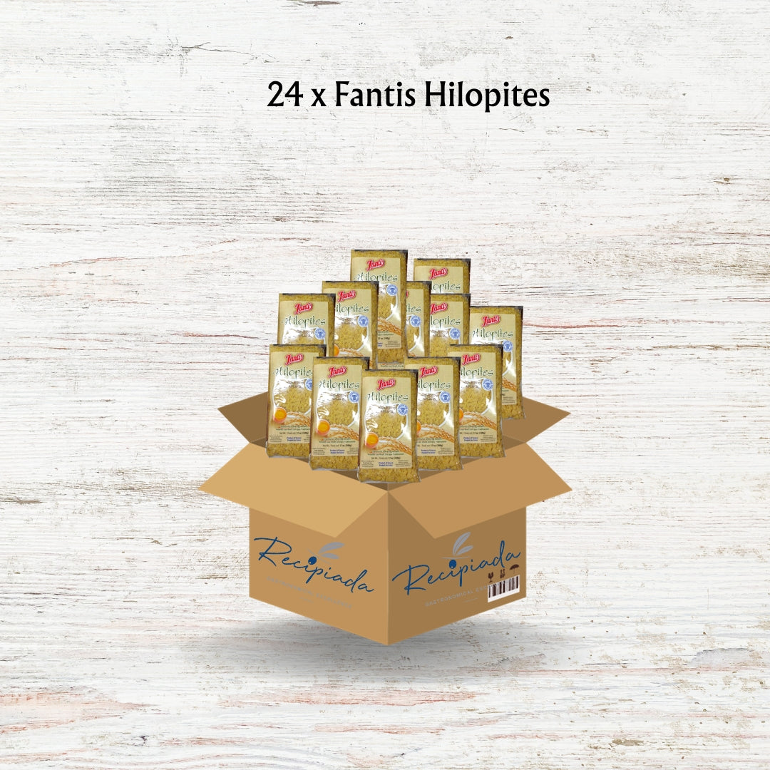 Fantis Hilopites 17oz - Bulk Pack of 24: Authentic Greek Egg Noodles for Culinary Excellence and Savings!