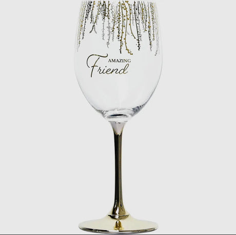 Amazing Friend Wine Glass (1 glass)– Outpouring of Love Collection