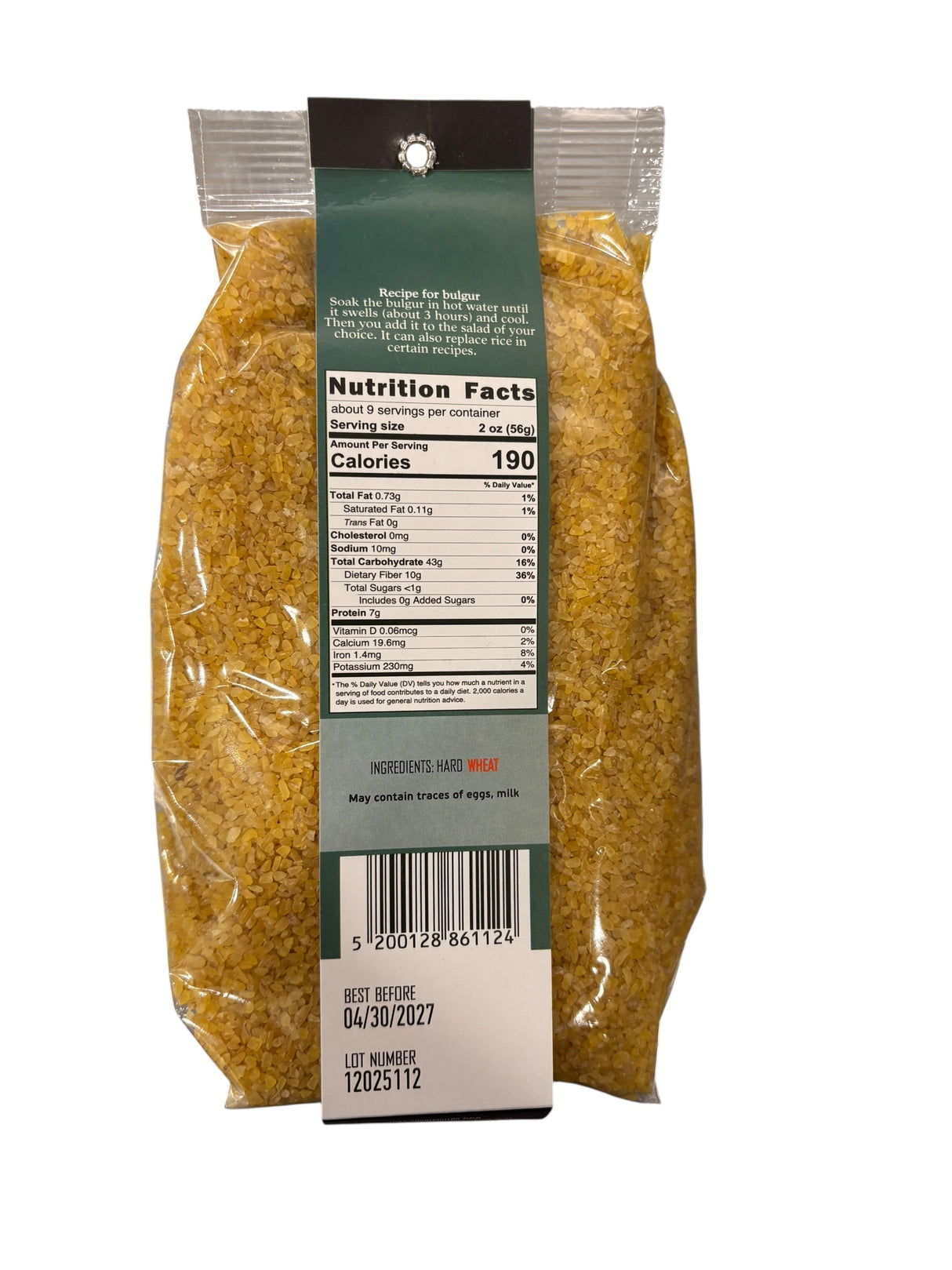 Sitos Bulgur Wheat – Traditional Greek Bulgur (17.64 oz / 500g) | Authentic Mediterranean Grain