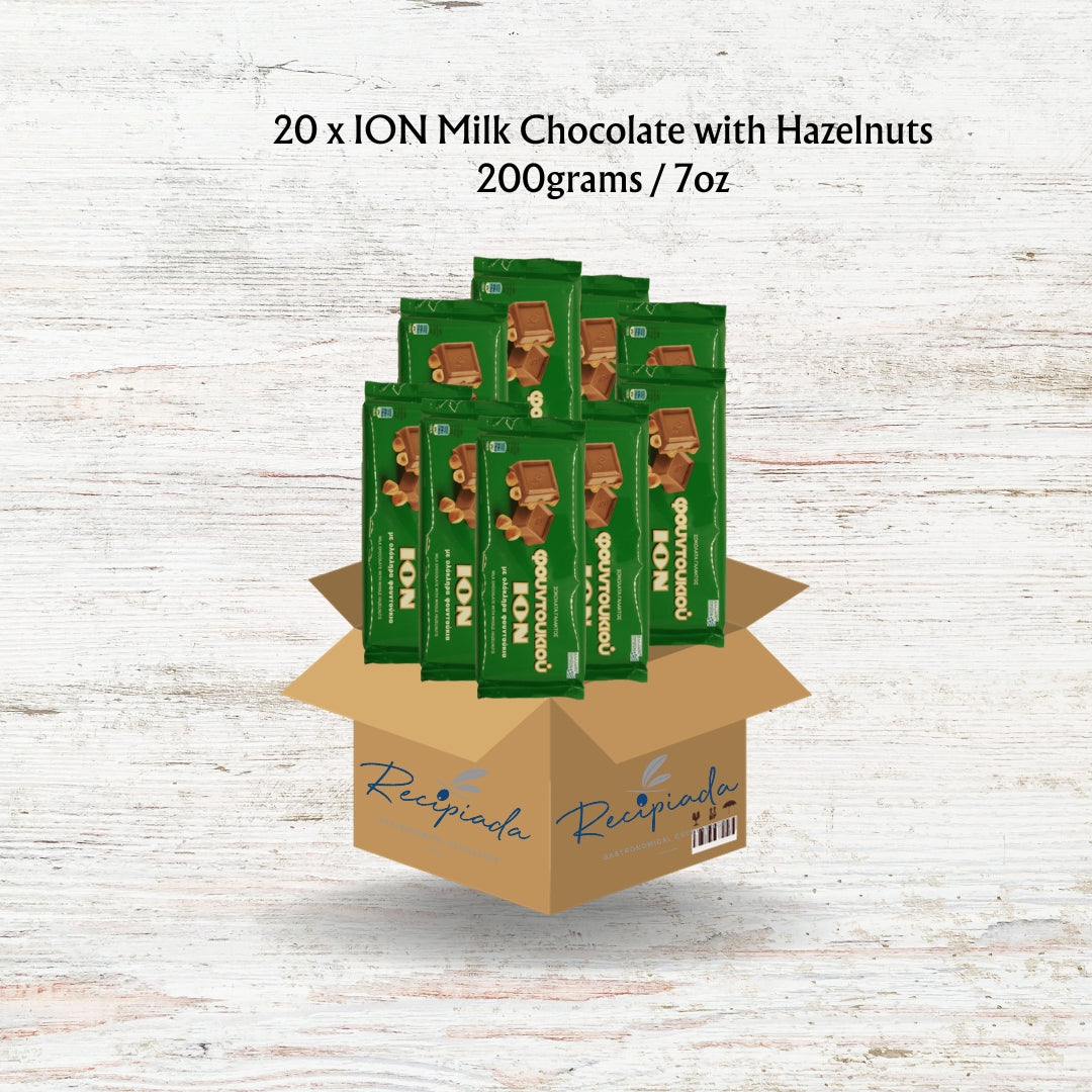 ION Milk Chocolate with Hazelnuts - 20-Pack, 7oz Each | Irresistible Bulk Deal for Sweet Savings!