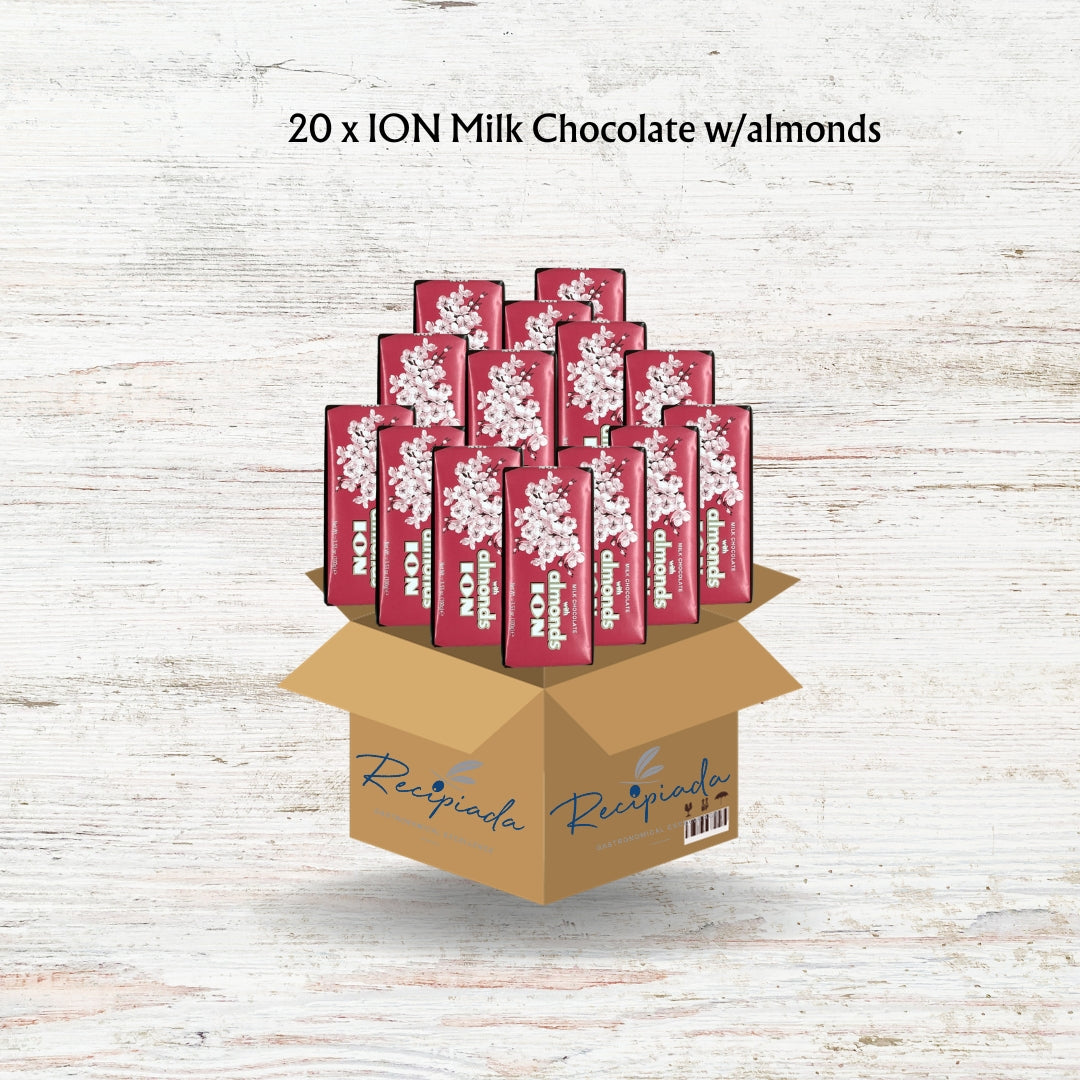 ION Milk Chocolate with Almonds - Bulk Pack of 20 (3.5oz Each) - Indulge and Save $$$!