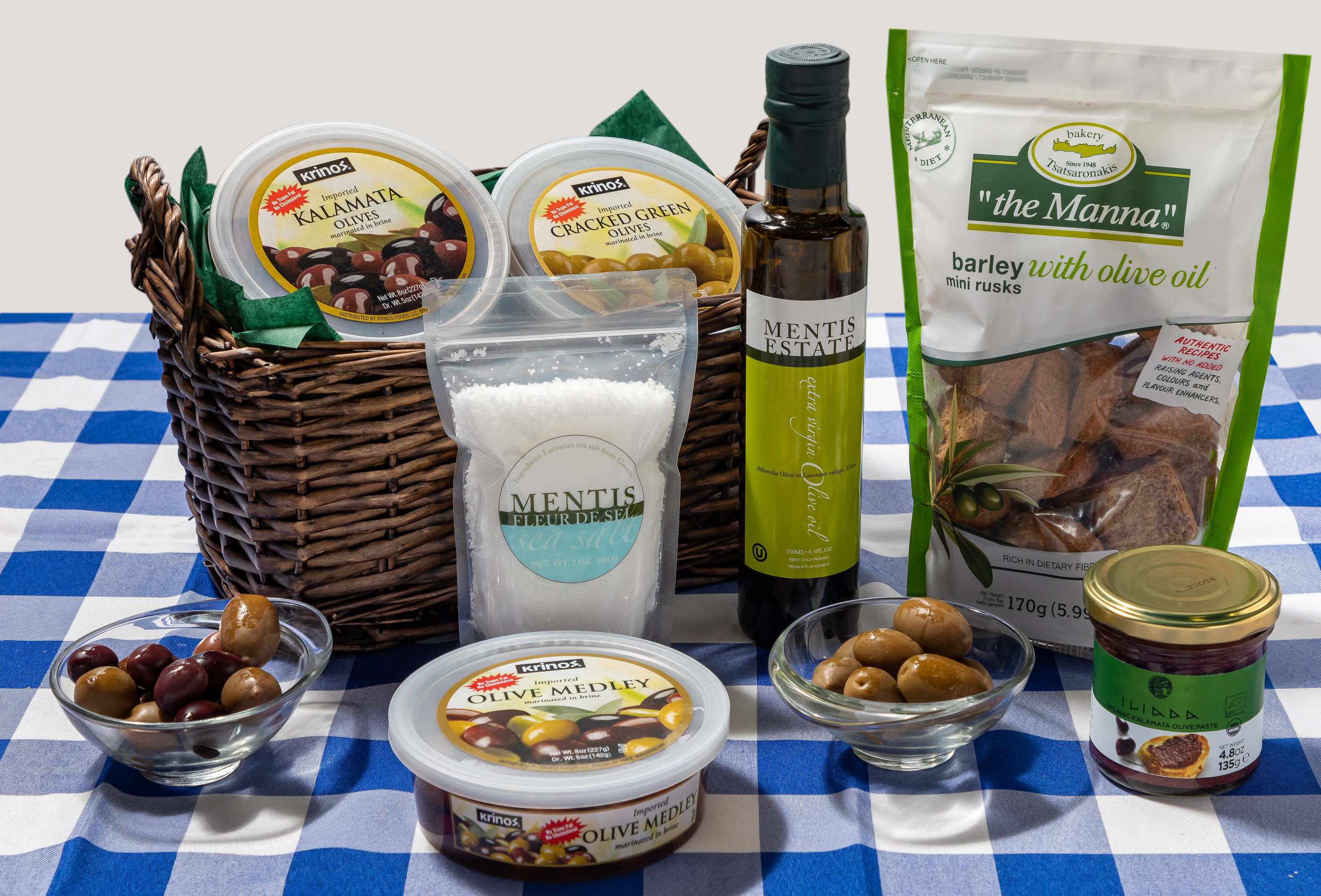 Olive Tree: Authentic Greek Gift Basket for Gourmet Delights