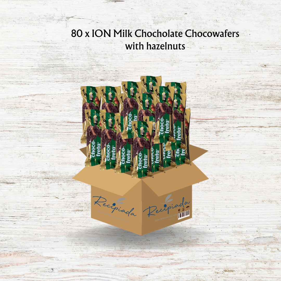 Ion Chocowafers Milk Chocolate with Hazelnuts- Irresistible Bulk Pack for Sweet Indulgence!