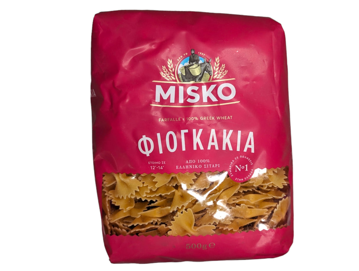 Elevate Your Pasta Experience with Misko Farfalle: 100% Greek Wheat Excellence