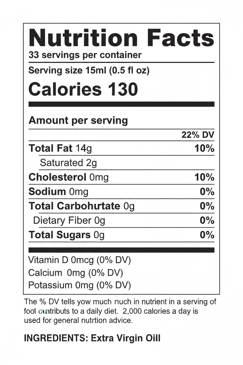 Nutrition Facts Label